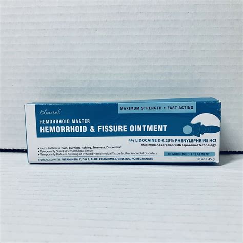 Mavin Hemorrhoid Treatment Ointment 1 6 Oz Lidocaine Anal Fissure