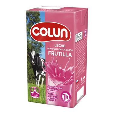 Super El Trebol Leche Colun Frutilla 1 Litro