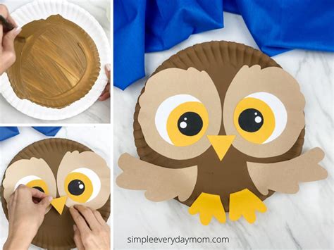 Paper Plate Owl Craft For Kids Free Template Artofit