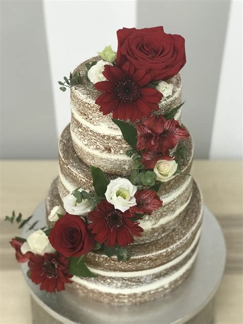 Naked Cake Con Flores Naturales