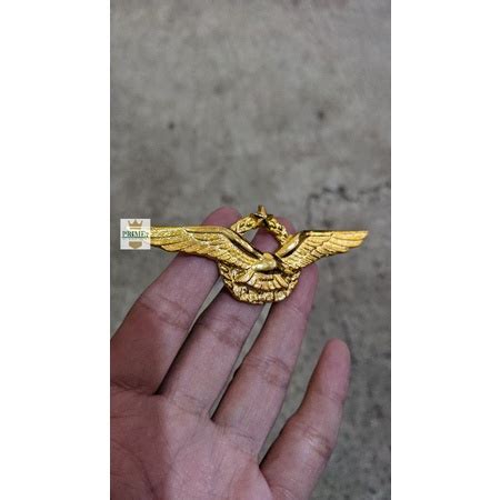 Jual WING PIN BREVET PENERBANG TNI AU PREMIUM SEPUH EMAS Shopee Indonesia