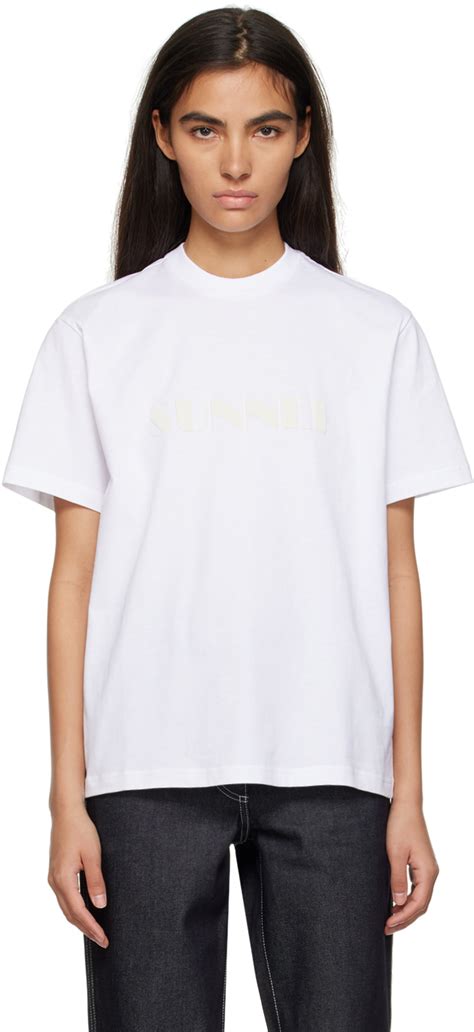 Sunnei Ssense Exclusive White T Shirt Ssense