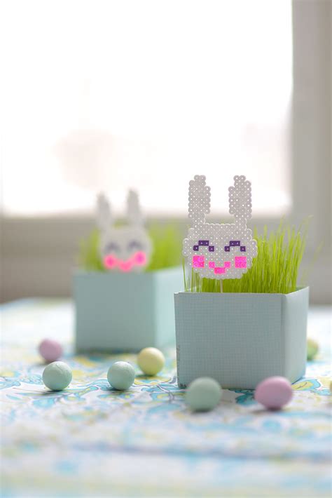 Cute Hama Bead Bunnies For Easter Kootut Murut