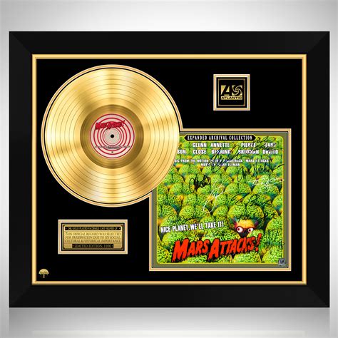 Mars Attacks! Soundtrack Gold LP Limited Signature Edition Custom Frame ...