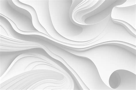 Premium Photo Abstract White Wave Background Minimal White Graphic