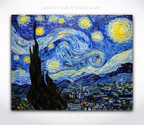 Vincent Van Gogh Starry Night Original Painting