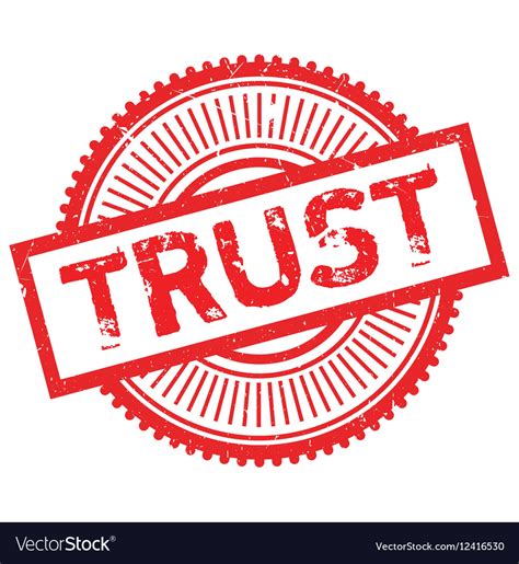 Trust stamp rubber grunge Royalty Free Vector Image