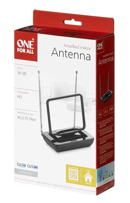 SV9125 ANTENA INTERIOR DE TV AMPLIFICADA 5G ONE FOR ALL Riverint