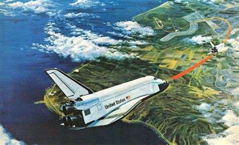 Space Shuttle Concept Art By M Alvarez Of Rockwell Published In