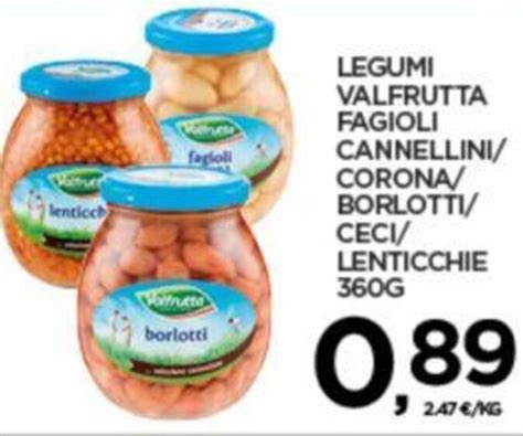 LEGUMI VALFRUTTA FAGIOLI CANNELLINI CORONA BORLOTTI CECI LENTICCHIE