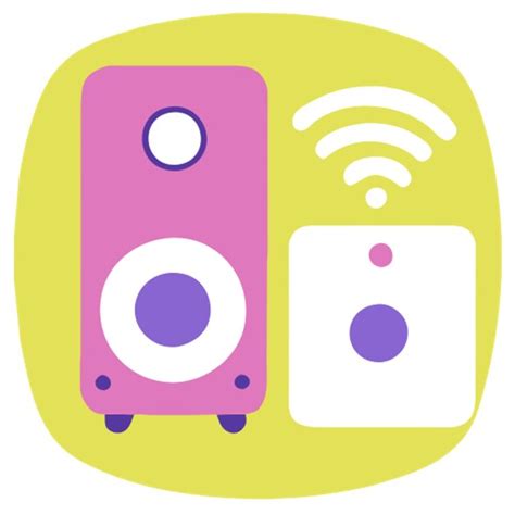 Premium Vector Modern Speakers Icon Colored Shapes