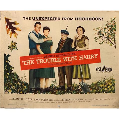 The Trouble With Harry 1955 Original Vintage Display Sheet