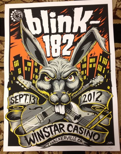 INSIDE THE ROCK POSTER FRAME BLOG: Tonight's Blink 182 poster from ...