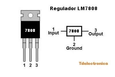 LM7808 Regulador de Voltaje TD Electrónica