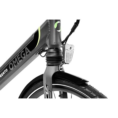 Argento Bicicletta Elettrica Pieghevole Omega Argento Bikeinn