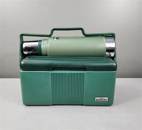 VINTAGE ALADDIN STANLEY Green Insulated Lunch Box Cooler W 1 Quart