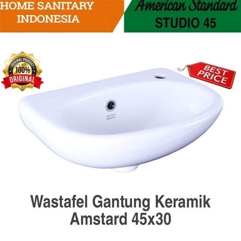 Jual AMSTARD STUDIO 45 Wastafel Keramik Gantung AMERICAN STANDARD CV