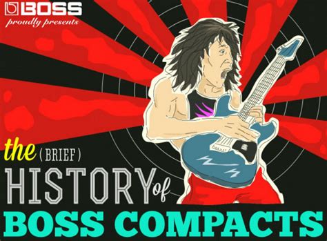 History of Boss Guitar Pedals Infographic - Review Music Products