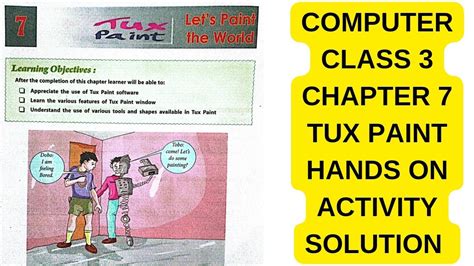 DAV CLASS 3 COMPUTER CHAPTER 7 TUX PAINT HANDS ON ACTIVITY AND