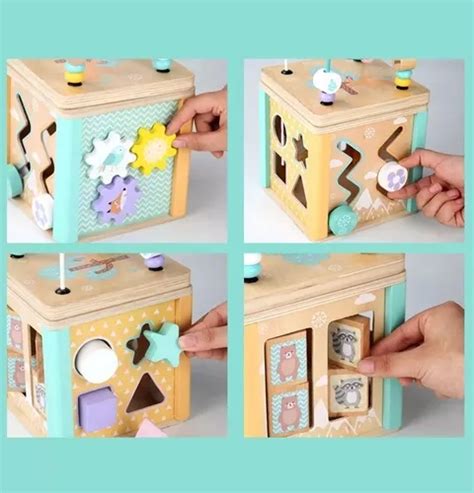 Cubo Multifuncional Y Laberinto De Estimulación Montessori en venta en