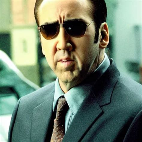 Nicolas Cage As Agent Smith In The Matrix Stable Diffusion Openart