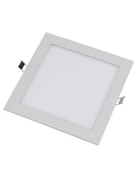 Plafon Led Embutir Quadrado W Branco Frio Combinado