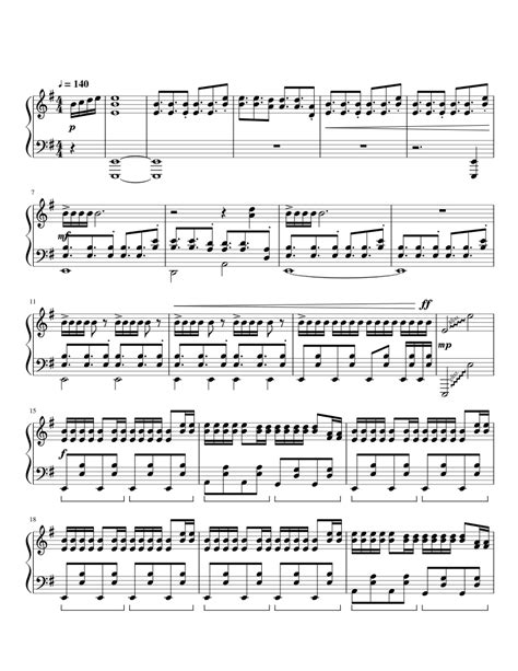 Sandstorm Piano Sheet Music For Piano Download Free In Pdf Or Midi