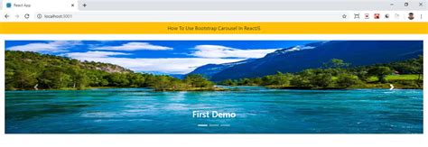 How To Use Bootstrap Carousel In ReactJS