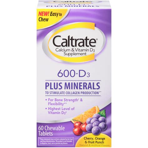 Caltrate 600 D3 Plus Minerals Bone Health Advanced Vitamin