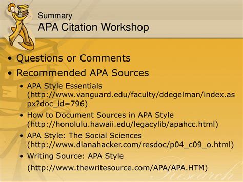 Ppt Apa Citation Workshop Powerpoint Presentation Free Download Id733013