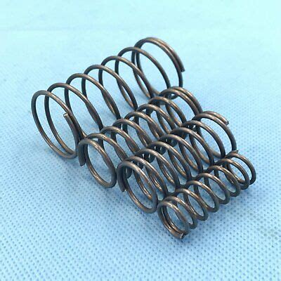 2 Pcs Steel Helical Compression Springs Wire Dia 1 3mm OD 14mm Long