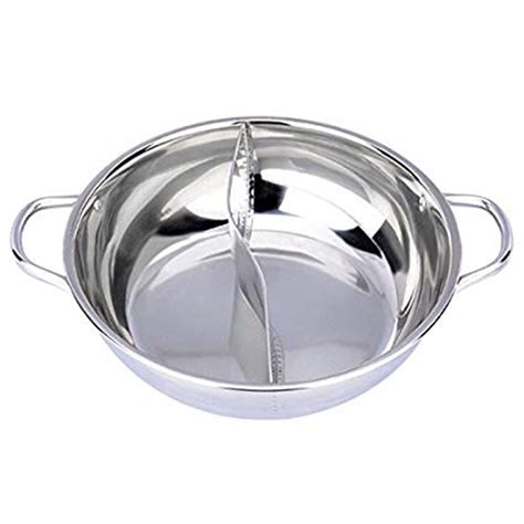 Dual Sided Stainless Steel Hot Pot Yuanyang Pot Shabu Shabu Yin Yang Chafing Dish Cookware