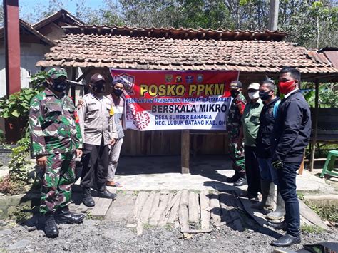 Babinsa Koramil Lubuk Batang Bantu Pendirian Posko Ppkm Berbasis