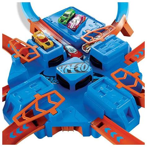 Hot Wheels Criss Cross Crash Booster Track Toy Play Set DTN