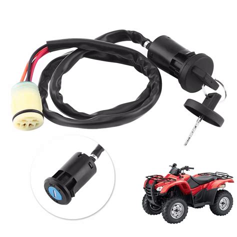 Motorcycle ATV Ignition Key Switch Assembly For Honda TRX420 Rancher 07