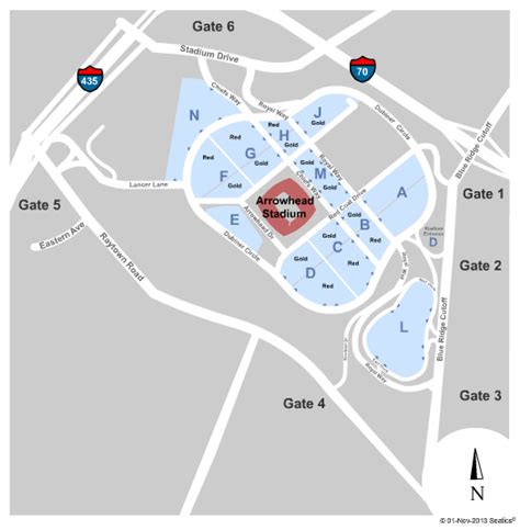 Arrowhead Stadium Parking Chart: A Visual Reference of Charts | Chart ...