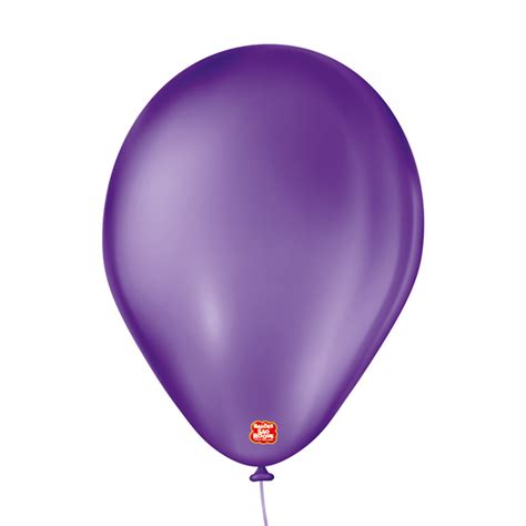 Balão bexiga látex n7 roxo uva liso São Roque Balões Express