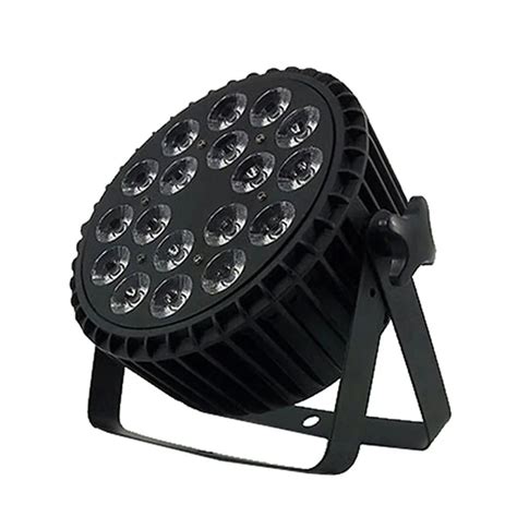 SHEHDS Aluminum Alloy LED Flat Par 18x18W RGBWA Light UV Wireless DMX