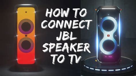 How To Connect Jbl Speaker To Tv Jbl Partybox Boombox Youtube