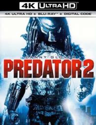 Predator 2 4K Blu Ray 4K Ultra HD Blu Ray Digital