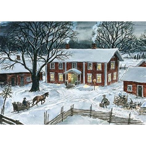 The Farm Christmas Postcard Sven Nordqvist Sweden