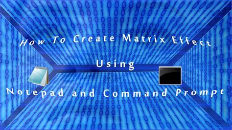 How To Create Matrix Effect In Cmd Youtube