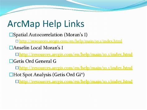 Spatial Autocorrelation Using Gis Jennie Murack Murackmit Edu