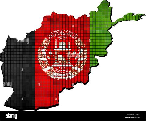 Afghanistan map with flag inside Stock Vector Image & Art - Alamy