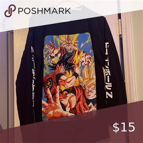 Official Dragon Ball Z Long Sleeve Dragon Ball Dragon Ball Z Sleeves