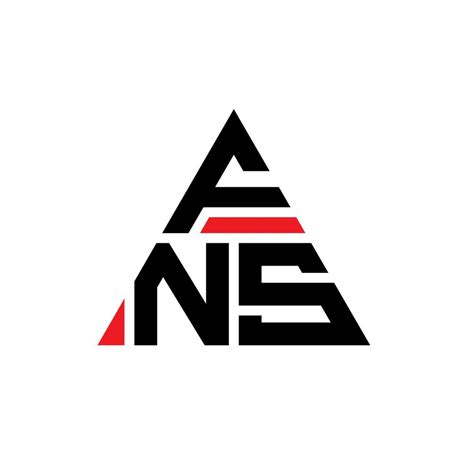 Fns Triangle Letter Logo Design With Triangle Shape Fns Triangle Logo