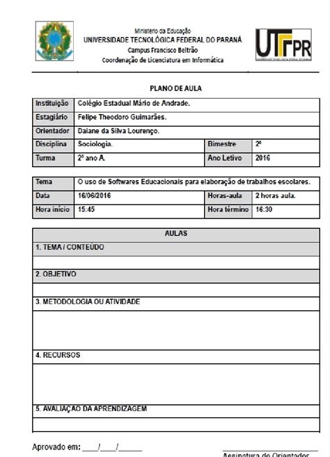 Plano De Aula Como Fazer Modelos E Exemplos Prontos Mergulhe No