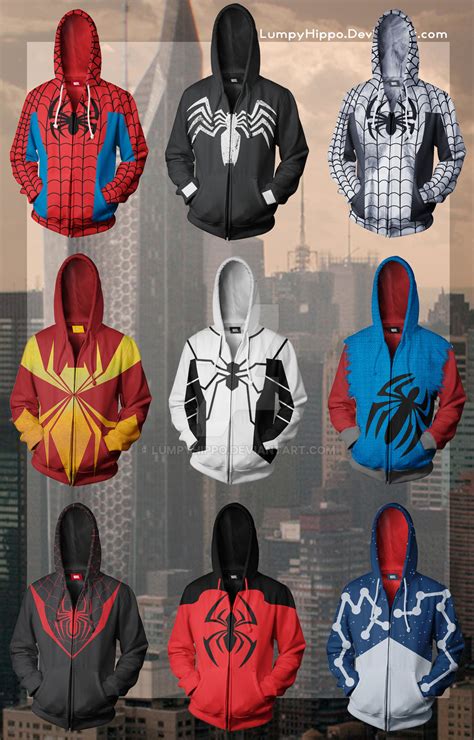 Spider-Man Hoodies by lumpyhippo on DeviantArt