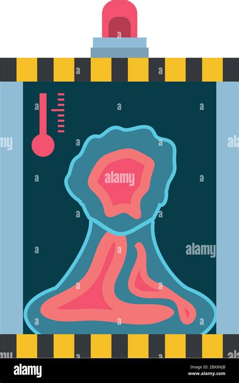 Thermal Scanner To Scan Humans On White Background Vector Illustration