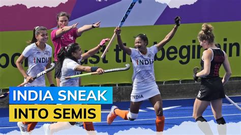 India Womens Hockey Team Book Place In Semi Finals Commonwealth Games